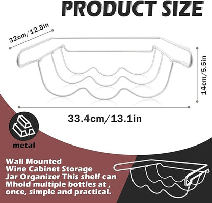 Refrigerator Wine Rack Water Bottle Holder Stackable Drink Bottles Shelf Wine Storage Display Stand for Refrigerator, Kitchen Cabinet, Bar