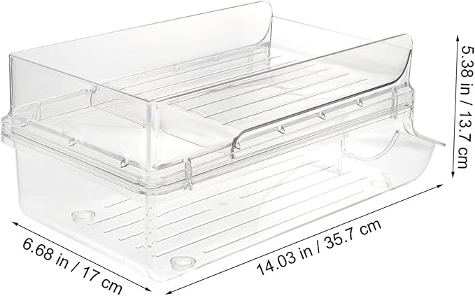 Double Refrigerator Can Organizer Beverage Can Dispenser Stand for Fridge