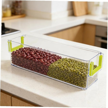 Unomor Organizer Collapsible Storage Bins under Sink Organizer Stackable Storage Bins Lids Fridge Kitchen Box Material Easy Organization