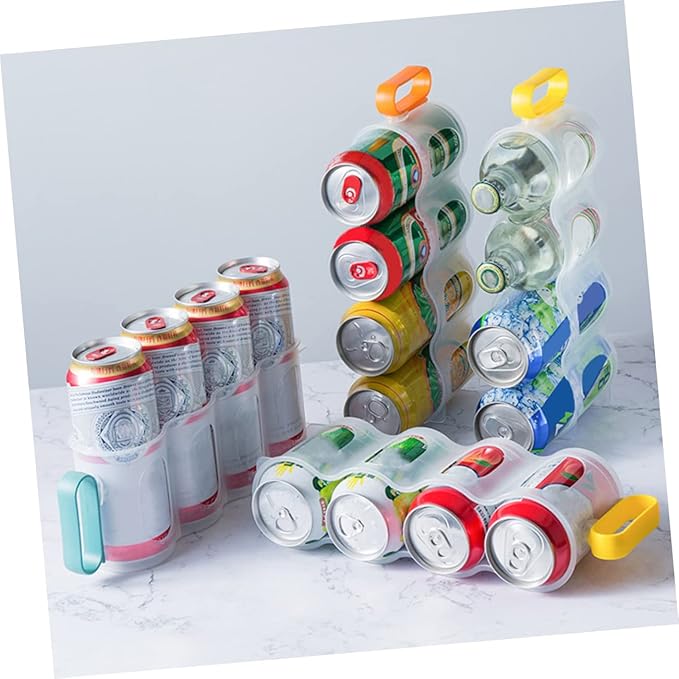 3pcs Dorm Fridge Soda Rack Can Dispenser for Pantry Versatile Fridge Beverage Holder Random Color