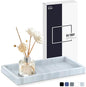 Bathroom Vanity Tray,Thick Original Silicone Soap Dispenser Tray,EGWON Shatterproof Toilet Tank Tray Vanity Tray for Dresser Tops,Bathroom for Perfume,Soap Bottle