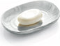 OTHIX Ceramic Soap Dish with Unique Marble Texture as, Decorative Bar Soap Holder for Bathroom and Kitchen, Cute Soap Dishes for Bar Soap, Jewelry, Ring (Gray Texture)