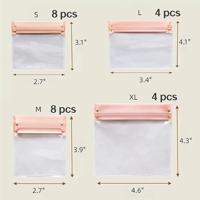 24PCS Jewelry Bags -EVA Anti-Tarnish Jewelry Storage Bags, Travel Jewelry Bag Reusable & Anti-Oxidation Thickened Storage for Necklaces, Earrings, Rings and More（Pink）