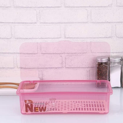 Silverware Organizer Utensil Holder,Cabilock Utensil Holder For Countertop With Lid,Plastic Cutlery Drawer Organizer For Drawer,Silverware Organizers Flatware Organizer For Kitchen(Random Color)