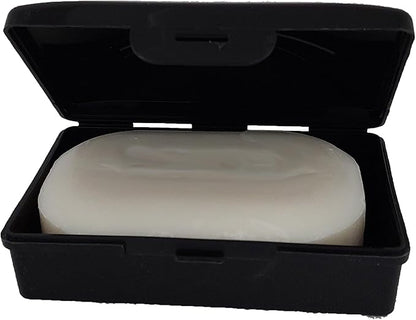 American Comb: Soap Box -Black - 1 Ct - Made in The USA - Soapbox with Hinged Lid and Secure Latch