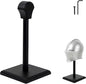 Mythrojan Wooden Helmet Stand Solid Medieval Roman Viking Helmet Display Stand Mask Display Templar Spartan Cosplay Larp Knight Stand Black