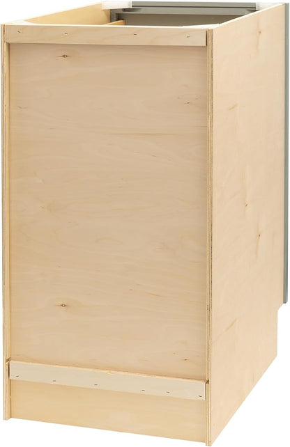 Quicklock RTA (Ready-to-Assemble) | Base Kitchen Cabinets - Shaker Style | Made in America (Magnetic Gray, 21" W x 34.5" H x 24" D 3 Drawer Pots and Pans)