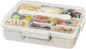 SILIVO Snackle Box Container - 9 Compartment Portable Divided Serving Tray with Lid and Handle,Clear Snack Organizer for Candy, Fruits, Nuts, Snacks - Perfect for Party, Travel and Entertaining