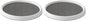 Copco Basics Non-Skid Pantry Cabinet Lazy Susan Turntable, 12-Inch, White/Gray, 1 Count (Pack of 2)
