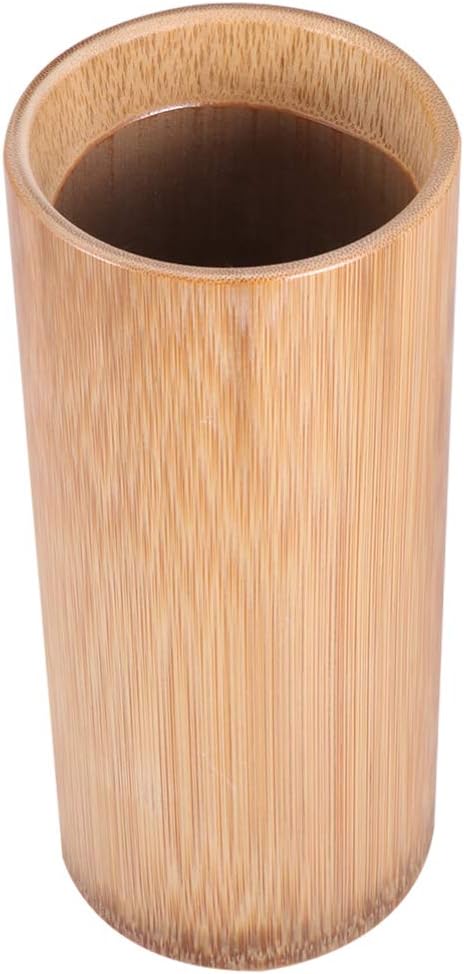 KItchen Utensil Holder Caddy Bamboo Kitchen Tool Holder Chopsticks Storage Barrel Spoon Fork Holder Cutlery Storage Container Organizer 20cm