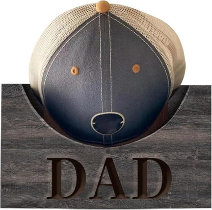 Personalized Dad Hat Holder Organizer Kit for Fathers Day,Custom Wooden Baseball Cap Organizer Hanger,Hat Holder Display,dad Cap holder,Hat Box Hanger Stand Gift for Dad Papa Grandpa (style 12)