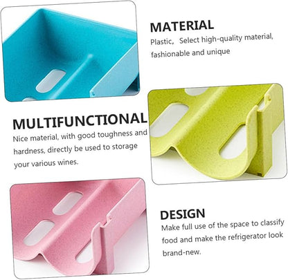 SOLUSTRE Freezer Organizer Bins 3pcs Refrigerator Drawer Storage Boxes Drink Box