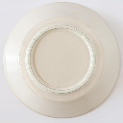 aito 517323 Natural Color Curry Plate, Pasta Plate, Approx. 8.3 inches (21 cm), Vanilla, White, Mino Ware, Dishwasher, Microwave Safe, Made in Japan