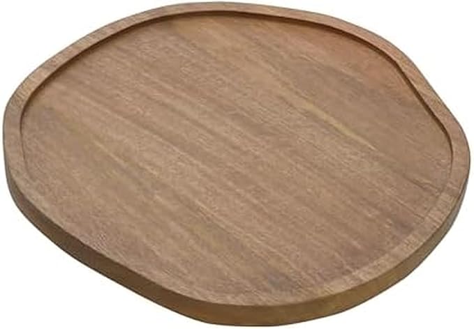Gourmet Basics by Mikasa Cora Organic Shaped Lazy Susan Turntable, 14 Inch