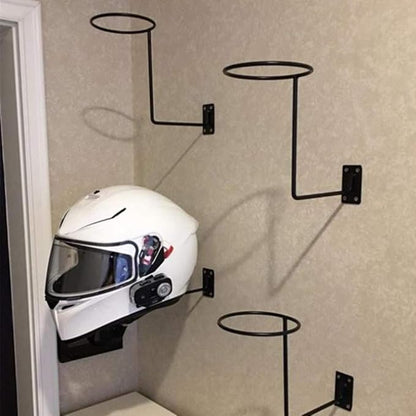 Helmet Display Rack, Motorcycle Bicycle Helmet Holder - Hanger Rack Jacket Hook Screws Wig Ball Storage Holder- Wall Mounted Hook for Coats,Hats, Caps - Fixed with Four Screws