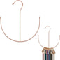 ZEDODIER Belt Hangers, Belt Rack 2 Pack Closet Accessories Organizers, Closet Organizer Hook Rack for Belt, Ties, Scarves, Camisoles, Hats, Bras, Shoes, Rose Gold