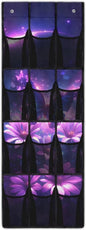 Hanging Storage Shoe Organizer for Closet 12 Mesh Pockets Over The Door Wall Closet Holder for Sundries Clothes Boots Toys,Purple Butterfly