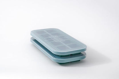 Souper Cubes 2 Tbsp. Silicone Freezer Molds - Perfect for Storing Garlic, Herbs, Ginger, Pesto, Tomato Paste, Lemon Juice, Purees and More - Kale – 2-Pack