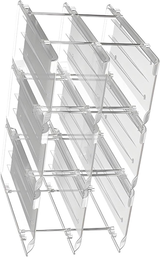 Stackable 3 Tiers Can Organizers for Holds Up to 36 Cans with Automatic Rolling Systems and Space Saving Designs Store Organization Shelves