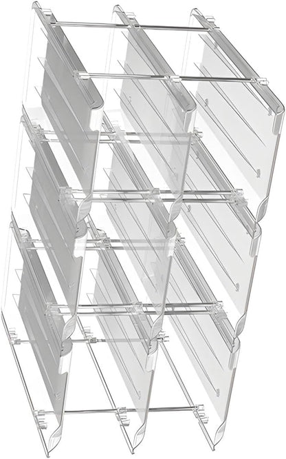 Space Efficient Can Management Rack with Rolling Mechanism Keep Cans Neat and Tidying Can Dispenser