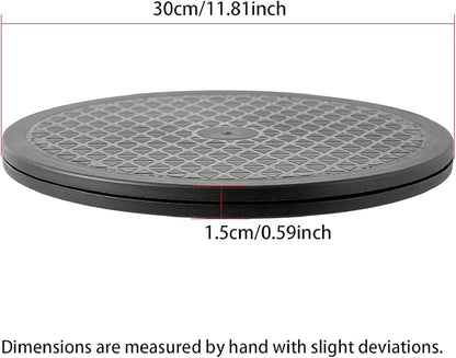 2 Pcs Multi-use Heavy Duty Rotating Swivel Stand - Lazy Susan with Steel Ball Bearings for Model Base/Rotating Plants/Crafts Stand Monitor/Big Screen TV/Monitors/Potted Plants (12 Inch)
