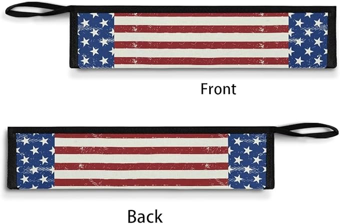 Cutlery Storage Bag Travel Silverware Cloth Bags for Travel Tableware Carrying Bag Travel Silverware Case Utensil Pouch Utensil Case,US Flag Blue and Red