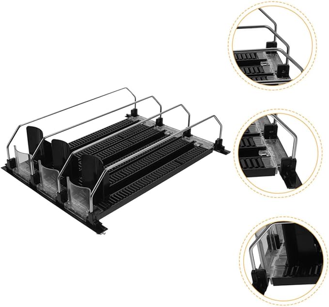 ULTECHNOVO 3pcs Beverage Propeller for Fridge Dispenser Stand Self-pushing Drink Organizer Soda Can Organizer Bottle Can Fridge Drink