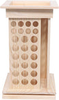 Wooden Essential Oil Display Rack 104-Hole, 8 Tiers Rotating Pine Organizer for Home, Beauty Salon, Perfume Store, Hold 5ml & 15ml Bottles, Space-Saving Countertop Holder, Easy Access, 9.44*15.74in