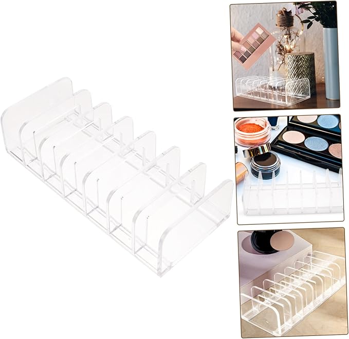 Gatuida Eyeshadow Organizer Divided Lipstick Holder 12 Compartment Makeup Storage Container for Vanity Cosmetic Display Case for Makeup Lovers