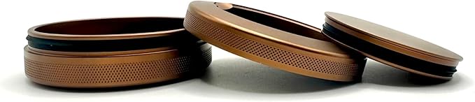 Freedom | Metal Container for Zyn, Premium Aluminum Can & Rugged Pouch Holder | Extra Capacity, Knurled Grip & Used Pouch Storage | EDC (Copper)