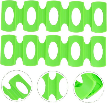 PRETYZOOM 2pcs Silicone Refrigerator Mat Can Holders for Fridge Beverage Organizer Storage for Beer Bottles