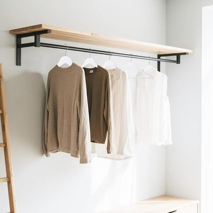 Quality Wooden Clothes Hangers, Solid Wood Suit & Coat Hangers with Pants Bars, Swivel Hook, Shoulder Notches, Heavy Duty Hangers for Shirts, Jackets, Dresses & Trousers(White/36-Pack)