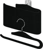 Velvet Pants Hangers, 30 Pack Non-Slip Open Ended Hangers with 360° Swivel Hook Slim Space Saving Jeans Hangers for Pants, Scarves, Ties, Towels, Black