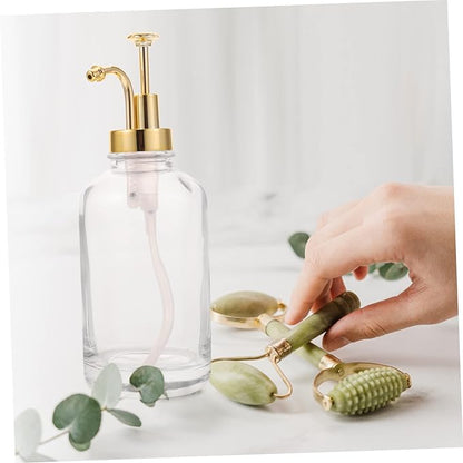 Didiseaon Glass Lotion Bottle Pump Syrup Dispenser for Bar Maple Syrup Soap Sugar Honey
