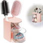 Hair Accessory Organizer & hair brush organizer 2-Layer Clear Hair Accessories Organizer Rotatable Small Jewelry Box for Clip Earring Necklaces The Latest Gift for A Girl Hair Accessories Organizer