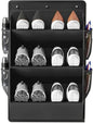 Hanging Shoe Storage Organizer for Motorhome, RV Door Organizer with 3 Compartments,Camper Van Accessories For Motorhome Shoes Storage,Motorhome Essentials,caravan storage solutions (1, 3 tier black)