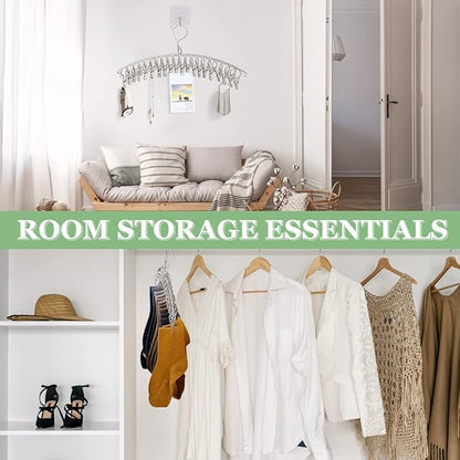 40 Clips Hat Holder Storage for Door Wall, Hat Hangers for Closet Organizer and Storage for Baseball Caps, Beanie & Accessories(26-02)