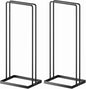 Hanger Organizer 2 Pcs, Coat Hanger Holder Stand Clothes Hangers Stacker for Laundry Room Organization, Clothes Hangars Closet Space Saver Caddy Rack for Bulk Plastic Velvet Wood Metal Hangers Storage