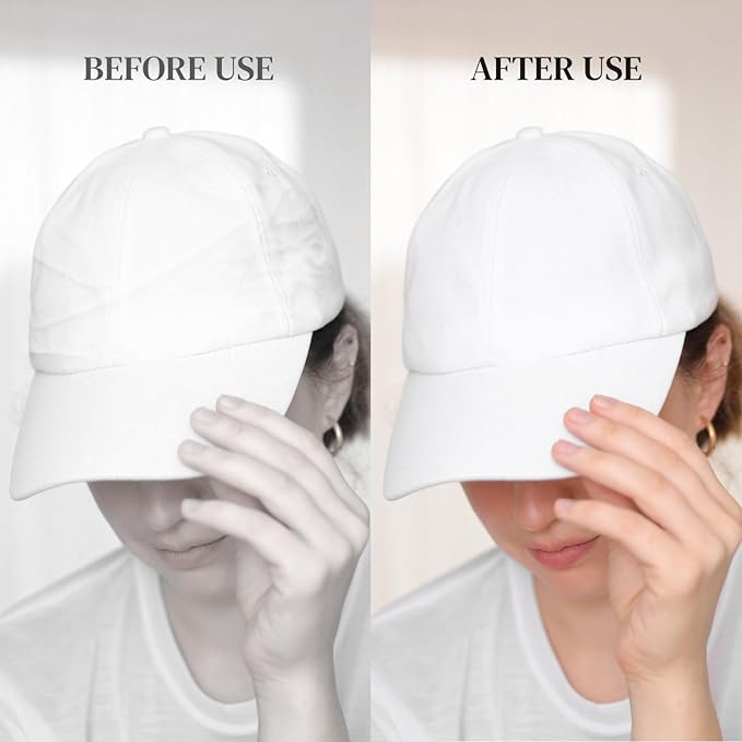SEWACC 10pcs Baseball Caps Inserts Shaper Plastic Hat Inner Support, Clear Display Holder Cap Inner Liner, 7.48 x 7.48 x 3.93 Inch