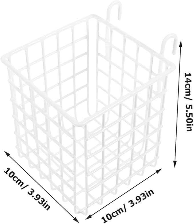 Cabilock Iron Wire Hanging Basket Storage Rack for Kitchen Organization Under Sink Door Organizer Over Cabinet Basket Space Saving for Utensils Toiletries Design