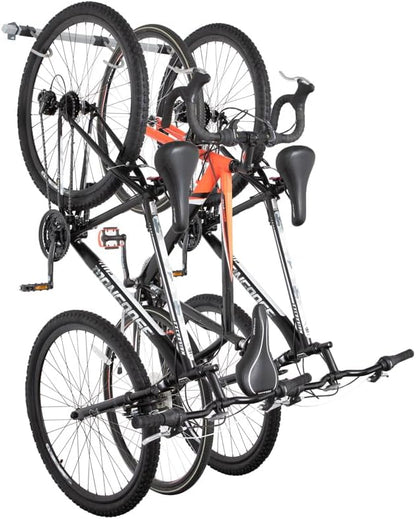 Monkey Bars Wall Bike Rack 2.0 - Stores 3 Bikes - Heavy Duty Bike Wall Mount