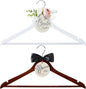 FillTouch 2 Pack Bride Hanger for Wedding Dress Elegant Bride and Groom Gowns Hanger for Wedding Supplies Bridal Party Shower Gift(Pink)