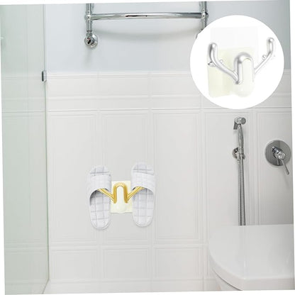 PRETYZOOM 2pcs Slipper Rack for Home Wall Hanging Shoes Organizer Entryway Storage No Drilling Material for Family Bathroom Living