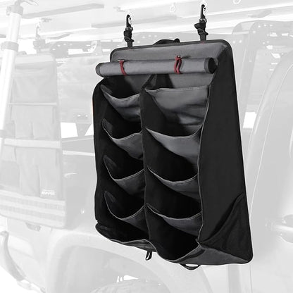 iKamper Shoe Rack | Hanging Camping Shoe & Clothing Organizer for Rooftop Tents | Keeps Footwear Off the Ground | Water-Resistant with Quick-Dry Mesh Pockets