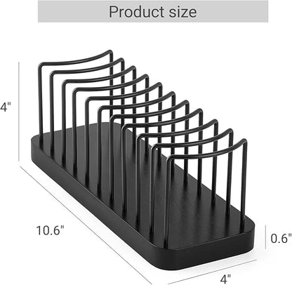 Mkono Hat Organizer for Baseball Caps, Hat Holder for 10 Baseball Caps, Tabletop Hat Rack Stand Hat Storage Display Cap Organizer for Desk Closet Shelf Dresser (Black, Small)