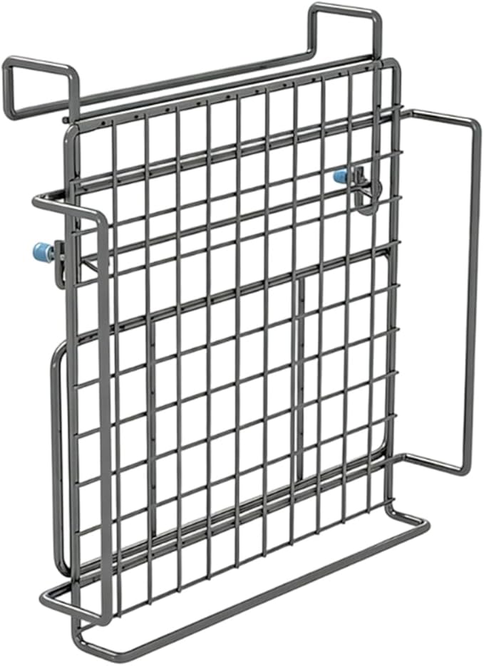 BRRNOO Cabinet Door Organizer Foldable Shelf Extender Countertop Extension Table Kitchen Countertop Extender Kitchen Workstation Extension Counter Space Shelf Stainless Steel No Drill (Original Color)