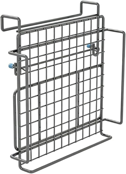 BRRNOO Cabinet Door Organizer Foldable Shelf Extender Countertop Extension Table Kitchen Countertop Extender Kitchen Workstation Extension Counter Space Shelf Stainless Steel No Drill (Original Color)