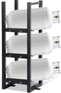 Refrigerant Tank Rack 3x30lb, Stable Refrigerant Cylinder Tank Rack, Cylinder Rack Sufficient Storage for Freon, Gases, Oxygen, Nitrogen, Acetylene