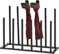 MyGift Modern Black Metal Boot Rack for Tall Boots Storage, Free Standing Entryway Shoe Rack Walk-In-Closet Boot Organizer with 12 Long Posts, Holds 6 Pair