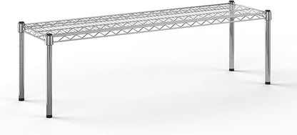 14" Deep x 48" Wide x 14" Height Wire Shelving Kit | 1-Tier | NSF Commercial Storage Rack Unit